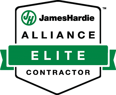 James Hardie Alliance Elite Contractor badge